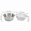 304 Stainless Steel Berry Baskets 16cm/6.3in with Bottom Bracket Colander Mixing Bowl Easy to Clean Portable Strainer Bowl Set