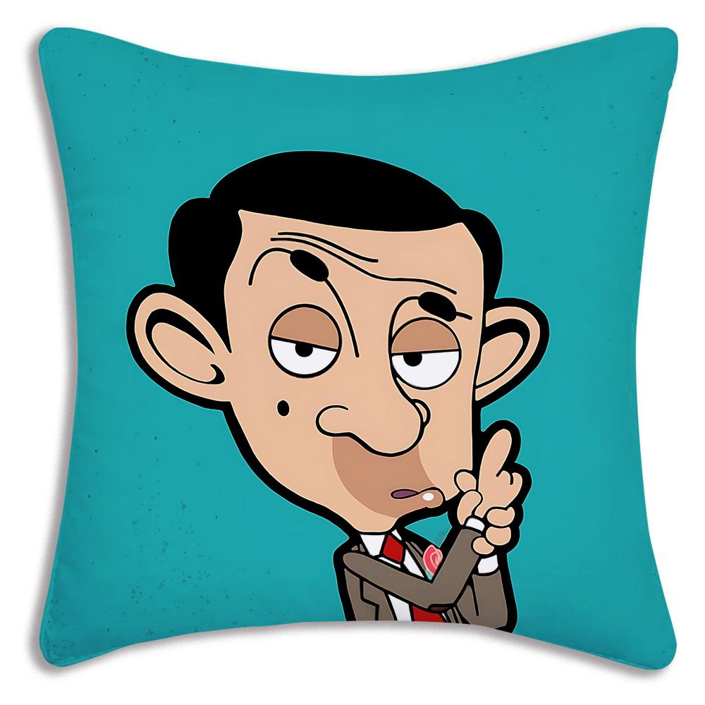 Gorące Anime Komedia Pan. Poszewki na poduszki Bean Dicha Kreskówkowe Dekoracyjne Sofa Dom Podwójny Druk Krótki Plusz Urocza Poszewka na Poduszkę