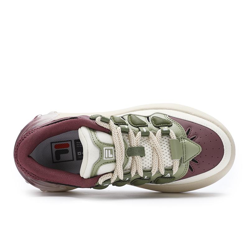 Fila Carrot 2 Comfortable Versatile Durable Low-Top Skate Shoes Women Sneaker White Purple F12W431212FNA