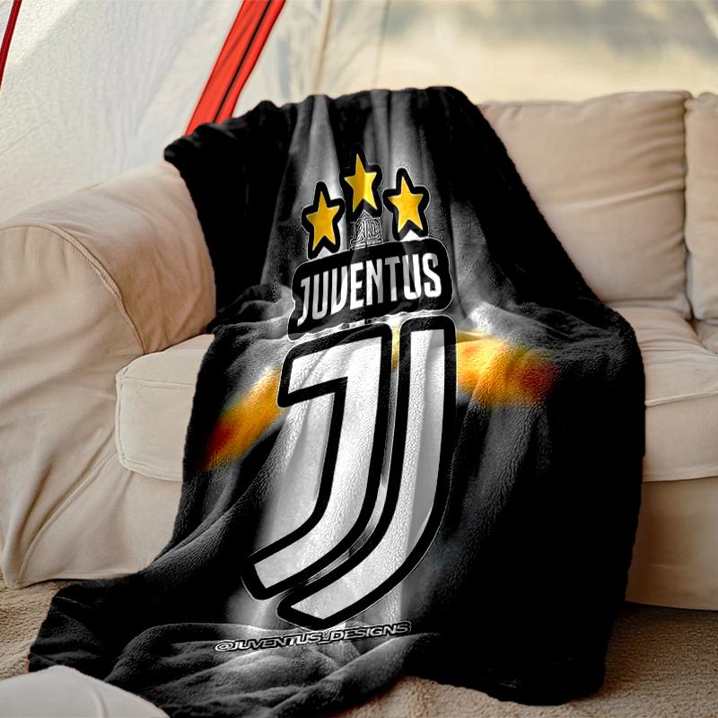 1 Stück Juventus Fußballclub Decke, Super Kuschelige Bedruckte Heimdecke, Ganzjahreswärme