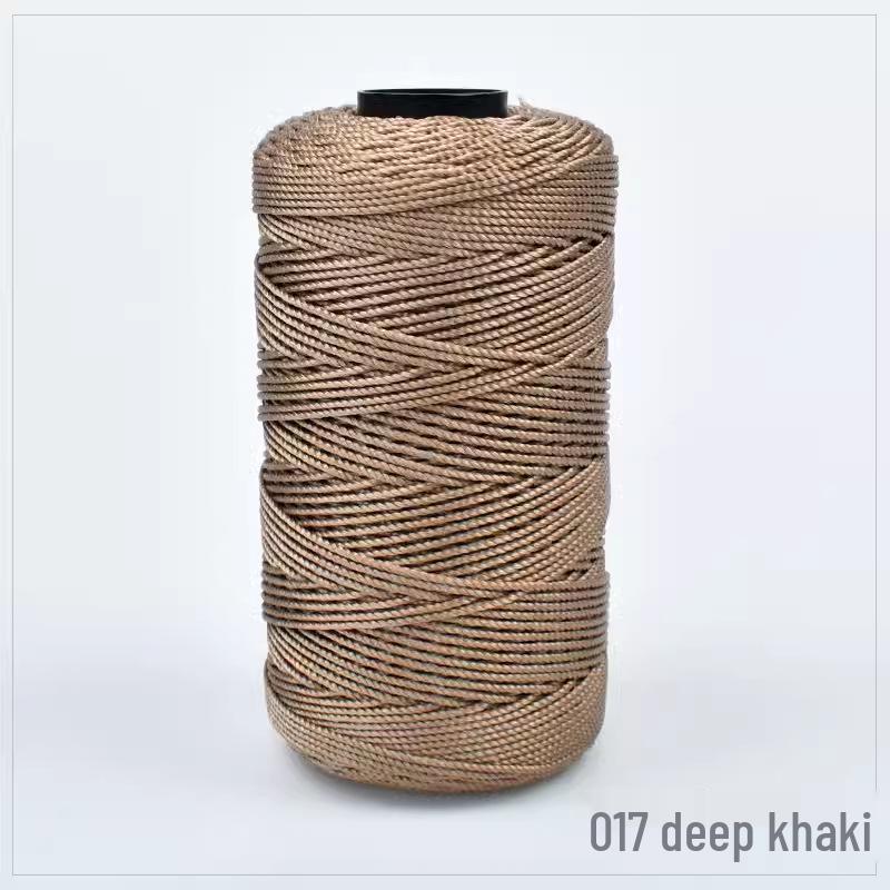 Chunky Wool & Ice Silk 3-Ply Yarn for DIY Crochet: Hand-Knitted Bag, Summer Hat, Shoes, and Seat Cushion