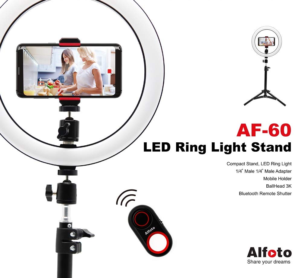 YouTuber Video Shooting Equipment Set Alfoto AF-60M Supports YouTube, Live Broadcasting, and Video Streaming!