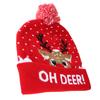 Stylish Luminous Light Up Christmas Hat Knitted Hat for Adult Children Christmas DecorationsType 3