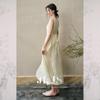 JK&JS Tencel Jacquard Embroidered New Chinese Style Vest Dress