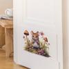 Cute Cartoon Mouse with Mushrooms Wall Sticker for Bedroom Living Room Hallway Home Decor