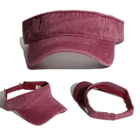 Yousheng Empty Top Baseball Cap, Retro Washed Style UV Protection Hat with Extended Curved Brim, Summer Hat for Travel Hiking Outdoor Sports