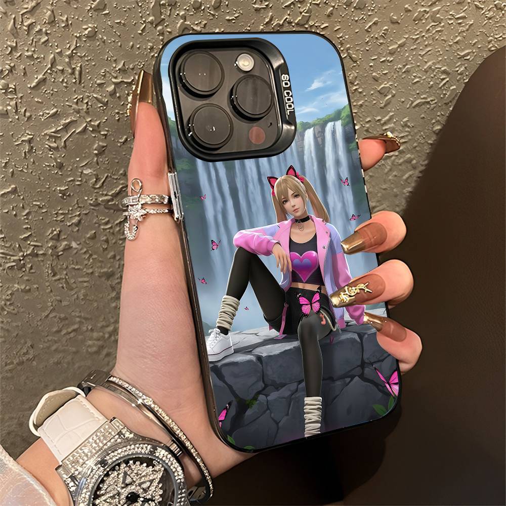 F-Free F-Fire Phone Case For iPhone 14,16,12,15,13,17,11,E,Pro,Max,Plus,Air,Mini Black Soft Cover