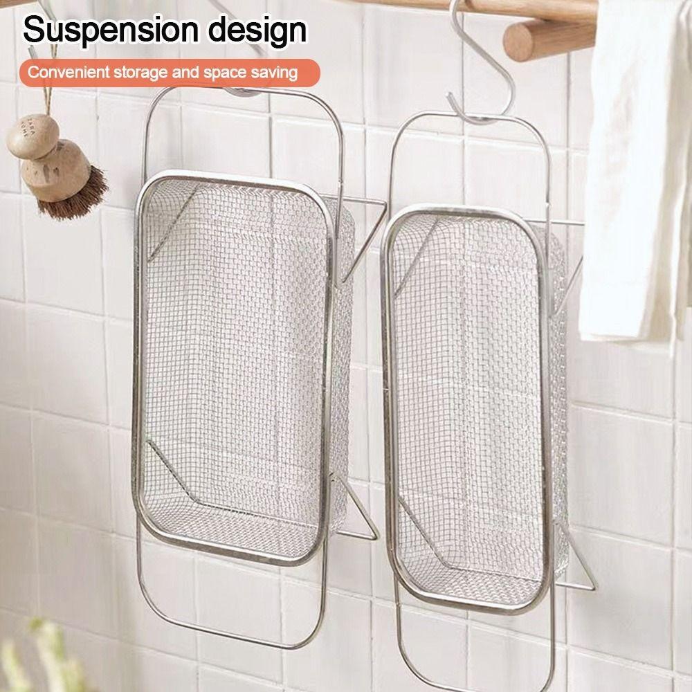 Retractable Sink Drain Basket Stainless Steel Vegetable Tableware Holder Tableware Drying