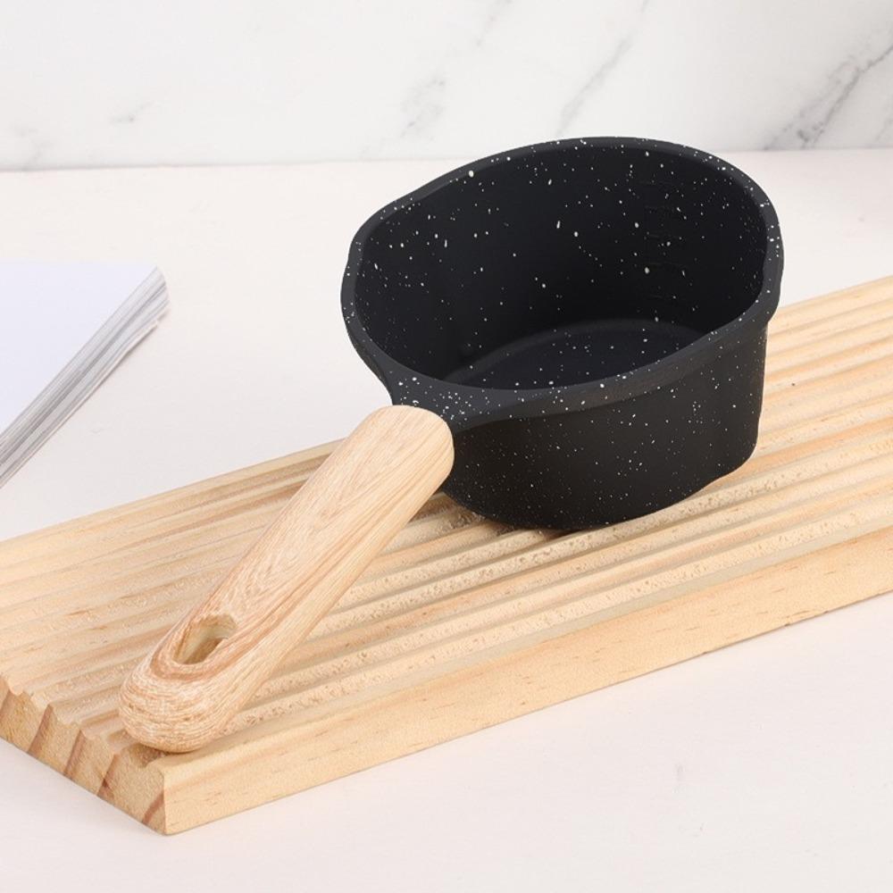 Mini Oil Splashing Pot with Scale Milk Pot Cookware Maifan Stone Skillet  Fried Egg