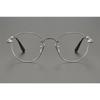 Handmade CHAR trendy and versatile glasses frame, ultra-light pure titanium retro round frame with anti-blue light myopia frame for men and women