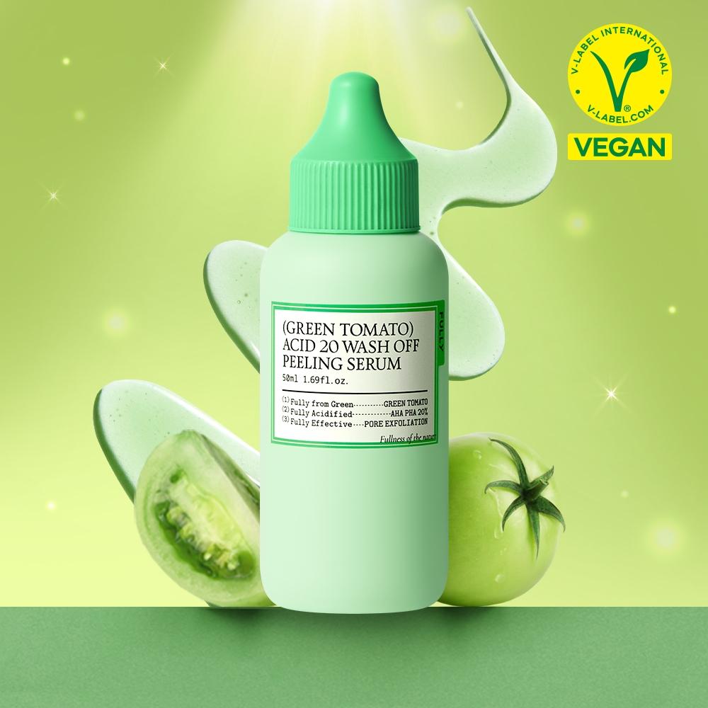 Pulley [pore Mild Peeling] Pulley Green Tomato Acid 20 Wash Off Peeling Serum 50ml