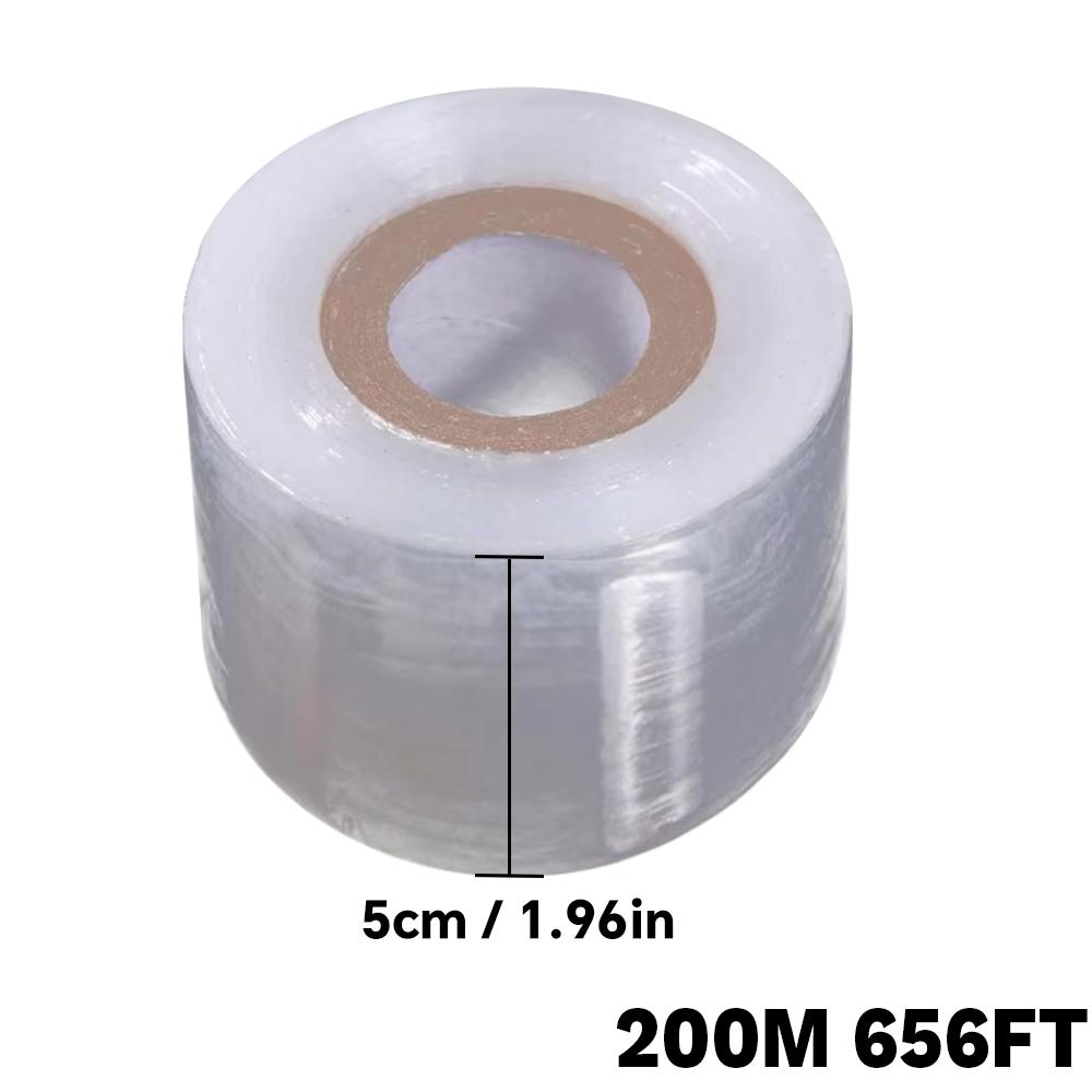 PE pruning tape, stretchable self-adhesive grafting tape, horticultural/garden fruit tree protection transparent film