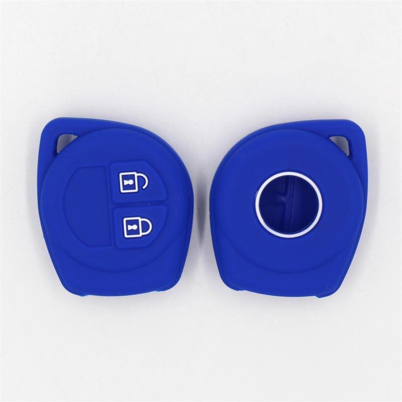 Silicone Key Bag for Suzuki SX4 2 Button Car Key - Perfect Fit for New Alto Swift, Protective Shell
