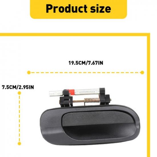 Front Right Passenger Side Exterior Door Panel For Handle 00-06 Nissan Sentra