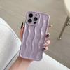 INS High-End Wave Stripe Case for iPhone 17 Pro Max, Apple 16 Solid Color Simple 15/14