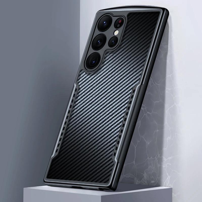 

Прозрачный акриловый TPU противоскользящий защитный чехол для Samsung Galaxy S23 Ultra Plus кевларовый противоударный чехол для телефона S23Ultra For Galaxy S23 Ultra
