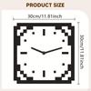 Wall Clock Silent Ornament Decorative for Kids Room Office Dining