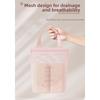 Portable Printed Mesh Bag Large Capacity Shower Organizer Cosmetic Bag Mesh Storage Bag  Bath