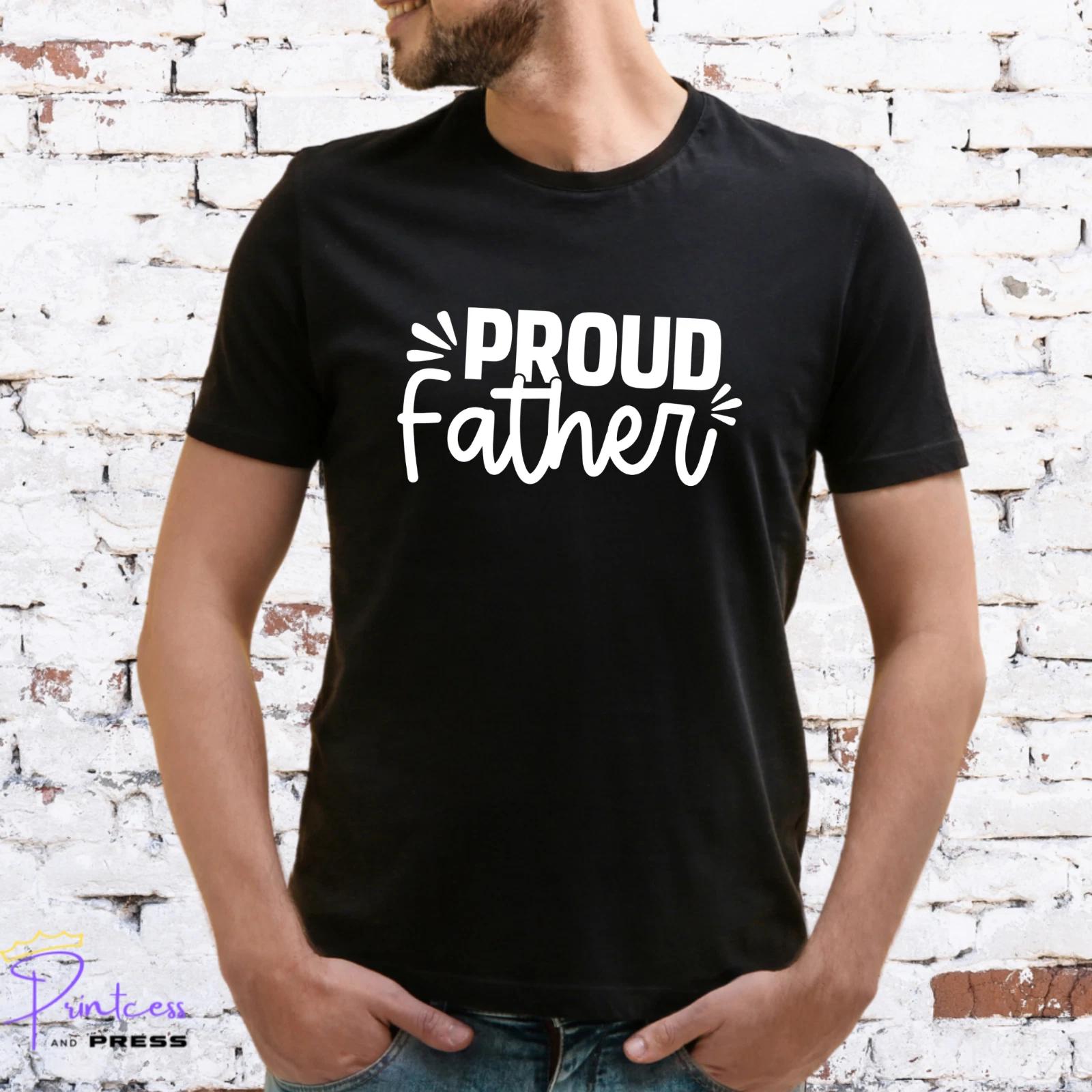 PROUD FATHER T-SHIRT, Gift for him, DAD, XMAS, Various colour print 3XL