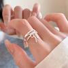 Korean Style Adjustable Bow Ring: Elegant Sweet Design for Women