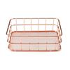 Nordic Iron Storage Basket Jewelry Organizer Gold Office Desktop Sundries Makeup Brushes Holder Table Cosmetics Organizer Rack