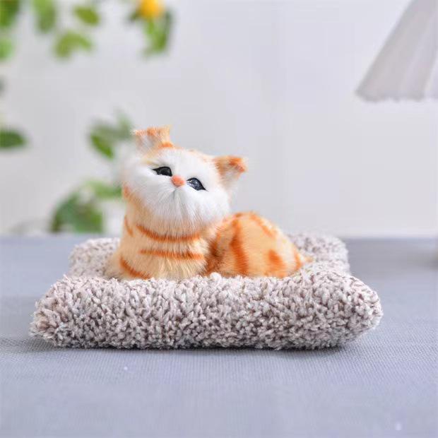 Adorable Cat Figurine with Bell - Perfect Birthday Gift for Girlfriends, Kids, and Cat Lovers