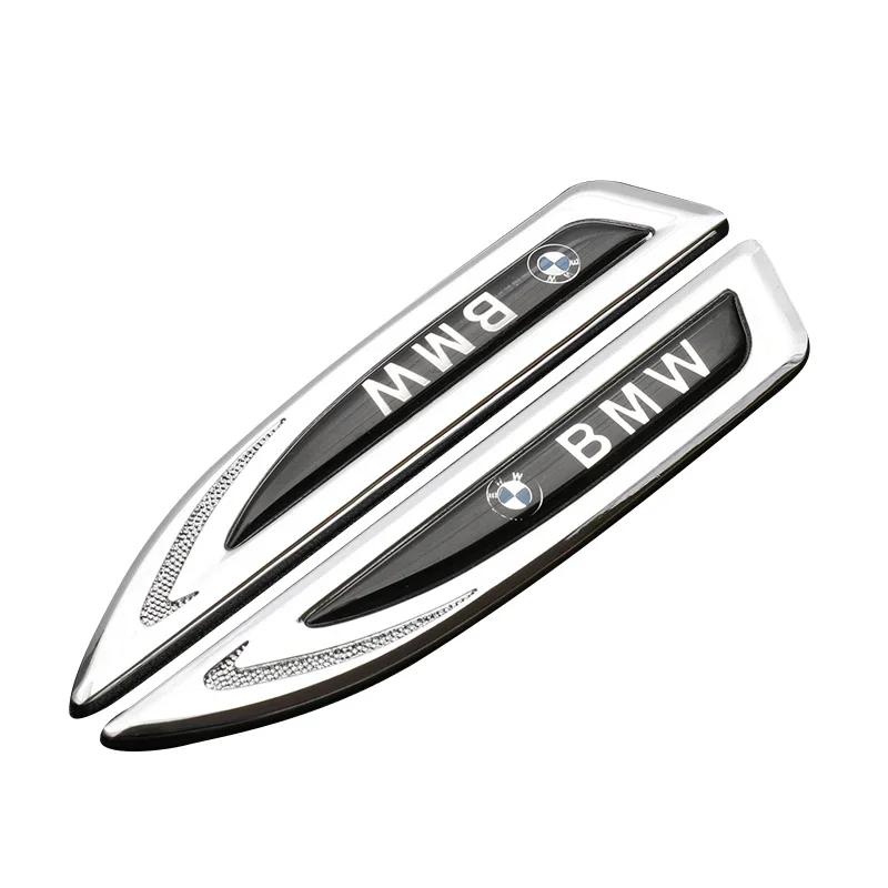 AAAPH1 Complete Exterior Decor Set 2Pcs Metal Car Body Stickers Fender Side Emblem Badge Kit For BMW M6 M5 E53 E83 E90 E91 E65 E60 F25