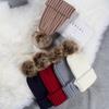 Womens Winter Knit Beanie Hat With Pom Warm Thick Crochet Cap Teens Adults