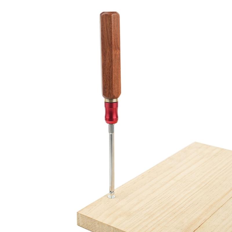 Holzgriff Schraubendreher Handwerkzeug Festwert Drehmoment Messing Spannzange Holzbearbeitung Ersatzzubehör Haushalt
