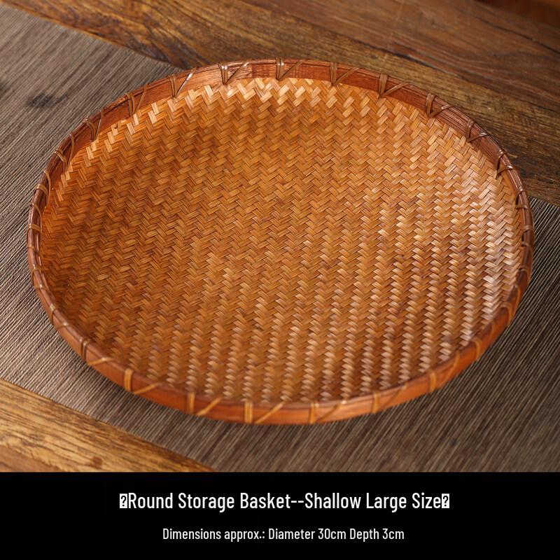 Yuzhuxun Hand-Woven Lacquered Bamboo Fruit Basket