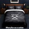 Set Biancheria da Letto West Ham United Football Design 1 Copripiumino + 2 Federe Morbido Traspirante Biancheria da Letto per la Casa