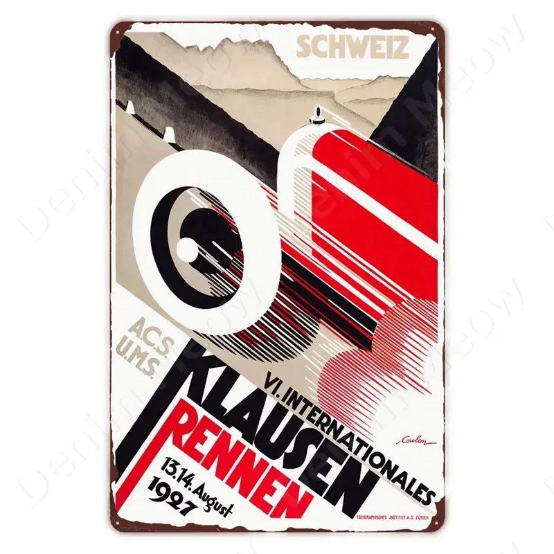 Monaco Grand Prix Vintage Metal Sign, Car Racing Tin Plaque, Motorcycle Retro Poster For Bar, Man Cave, Home, Autos Wall Decor