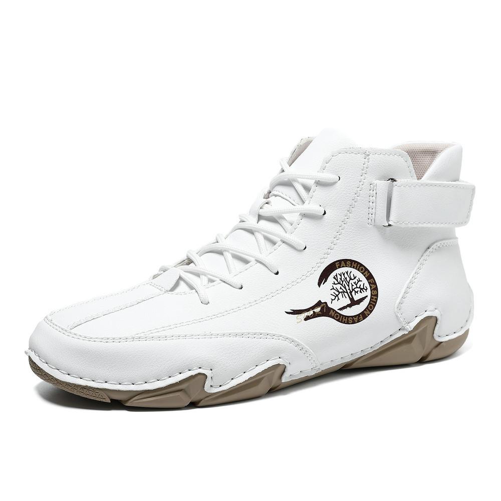 Autumn and winter warm men's casual shoes short boots independent station outdoor casual men's and women's boots velvet large size men's shoes Mart