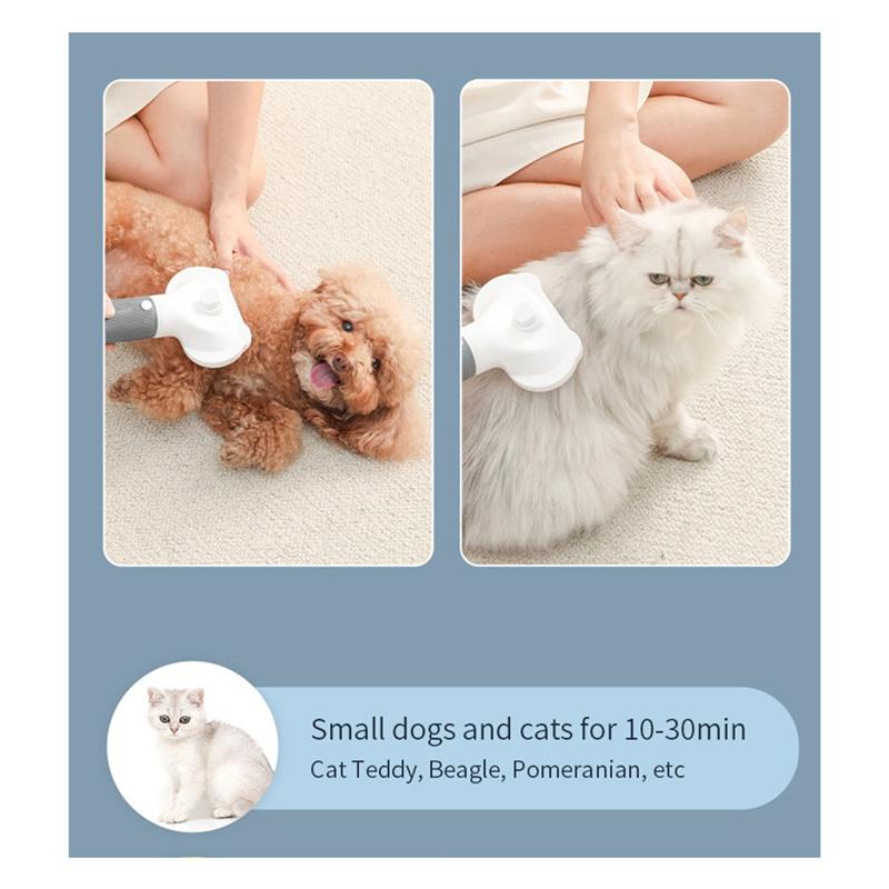 M-Modern-3-in-1 Haustier Hundetrockner Leise Hundeföhne und Kammbürste Pflege Kätzchen Katzenhaarkamm Welpen Fellföhn US-Stecker