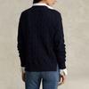 Polo Ralph Lauren SS23 Solid Cable Knit Sweater Women sweater Navy-Blue WMPOSWENDW20082-400