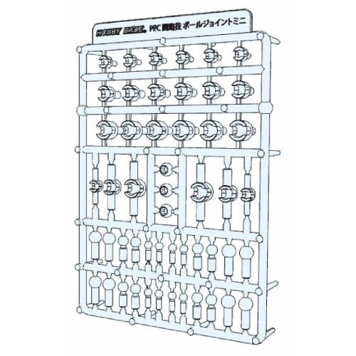 Hobby Base Premium Parts Collection Ball Joint Mini Clear Plastic Model Parts PPC-Tn70