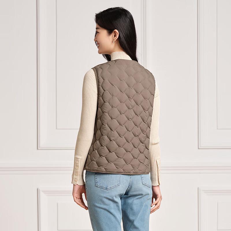 Tanbor Women's V-Neck Down Vest TD236012