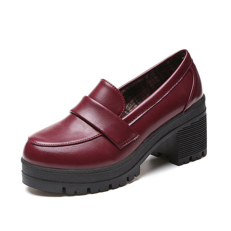 Thick-soled Mary Jane small leather shoes women's 2025 spring new college style thick heel round head retro Japanese uniform jk shoes