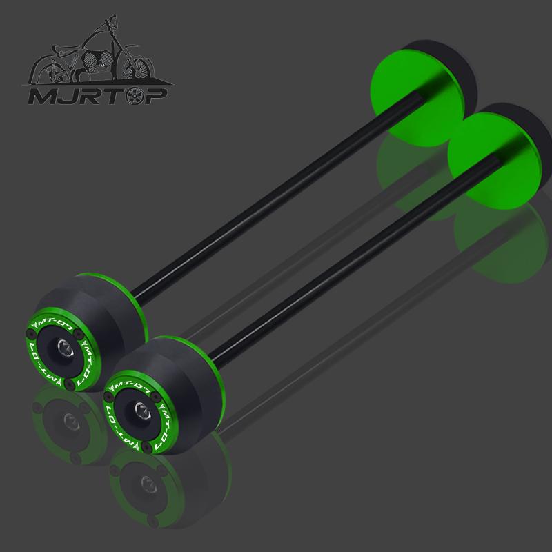Fits For MT-07 MT07 MT 07 FZ-07 FZ07 XSR700 14-24 Motorcycle CNC Rear Front Axle Wheel Protector Fork Crash Slider Pads mt-07