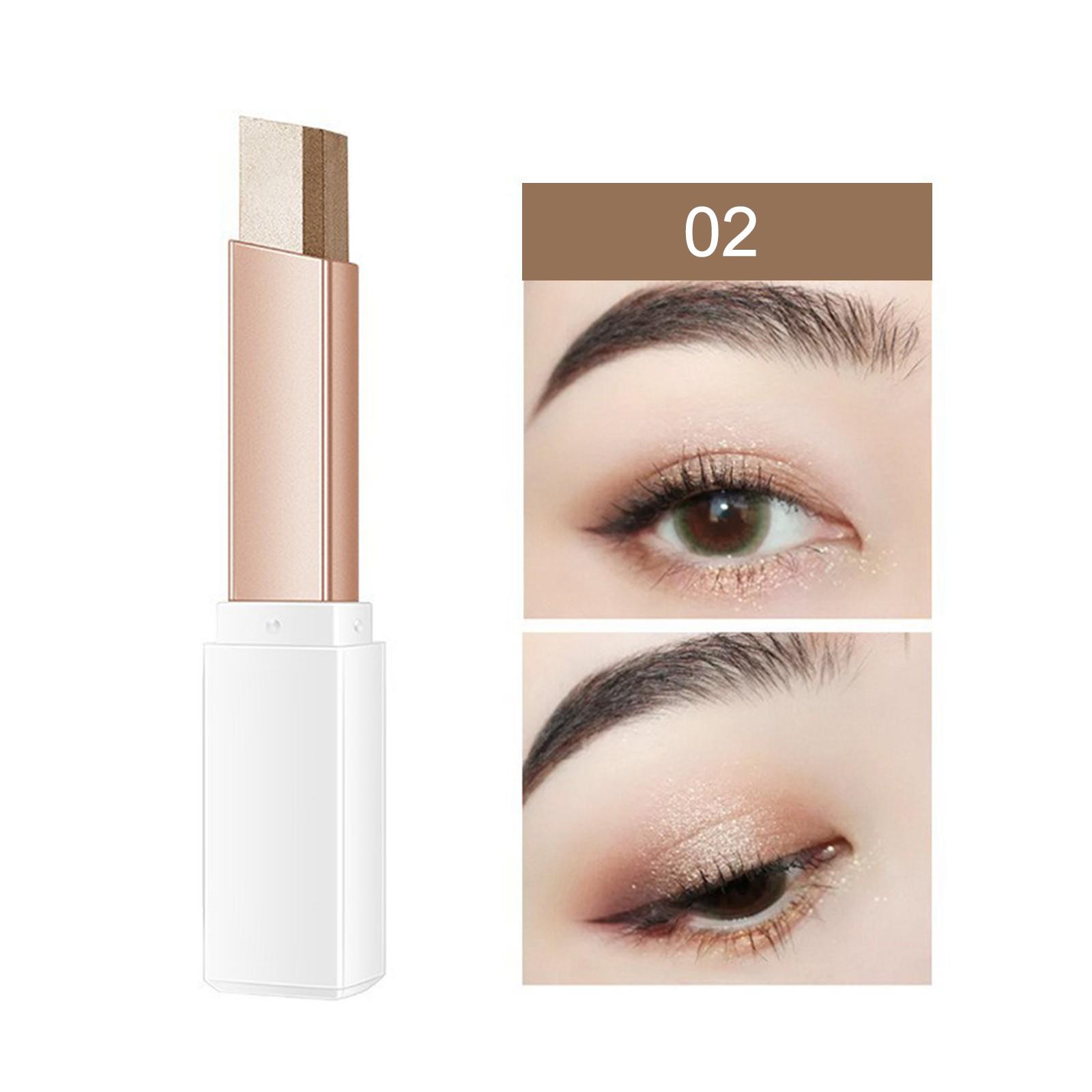 

Тени для век Gradient Two Tone Eyeshadow Stick, новые тени для век Stick, водостойкие блестящие тени-карандаш для век, стойкие блестящие кремовые тени-карандаш для век Glitter Pearl One Size