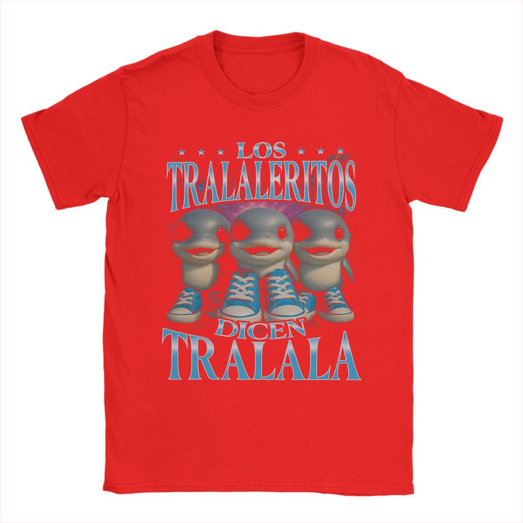 Herr Los Tralaleritos Säger Tralala Italiensk Hjärnröta Bootleg T-shirt Toppar Kortärmad Rundhalsad T-shirt