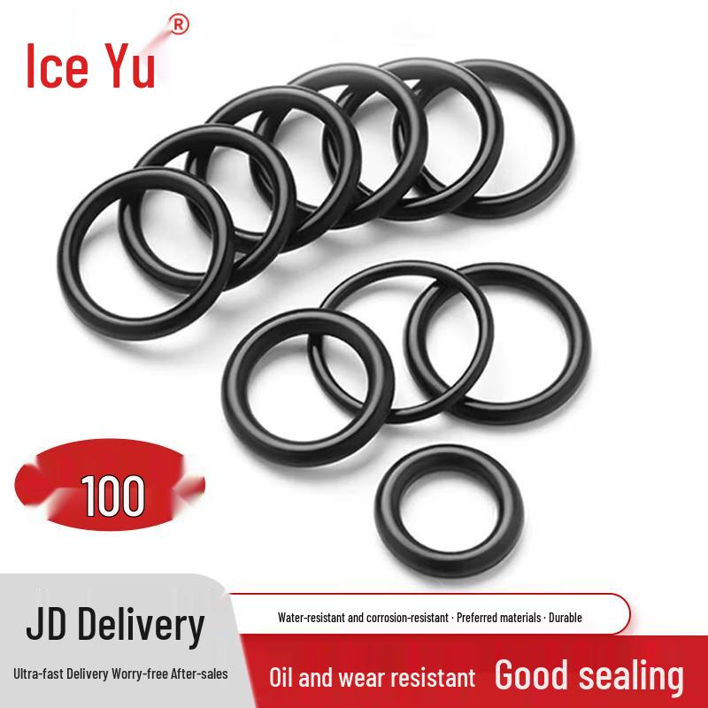 Nitrile O-Ring Seals OD 15x2.4mm (100 pcs)