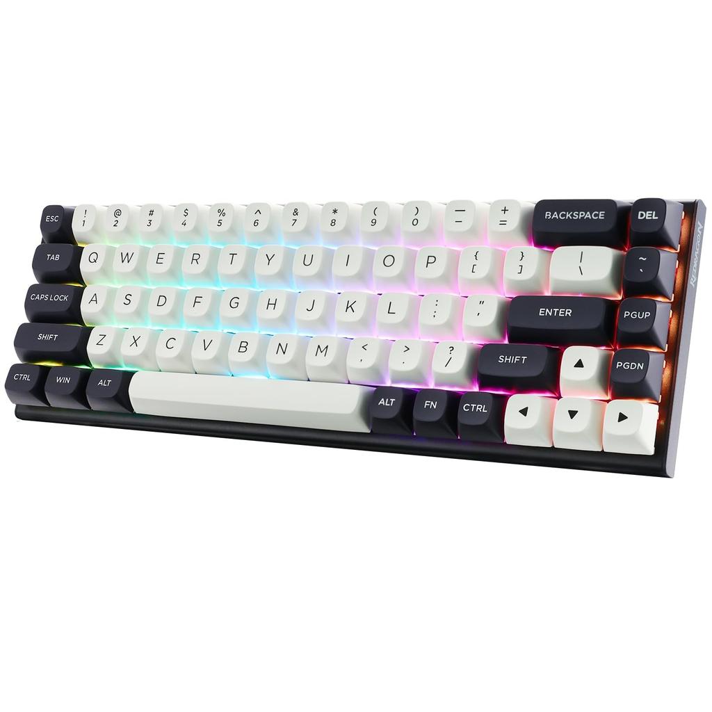 Redragon K701 Rapid Trigger Keyboard with Magnetic Wired Adjustable Actuation 8000Hz Polling English RGB Tenkeyless Gaming Switches, USB, Mechanical,