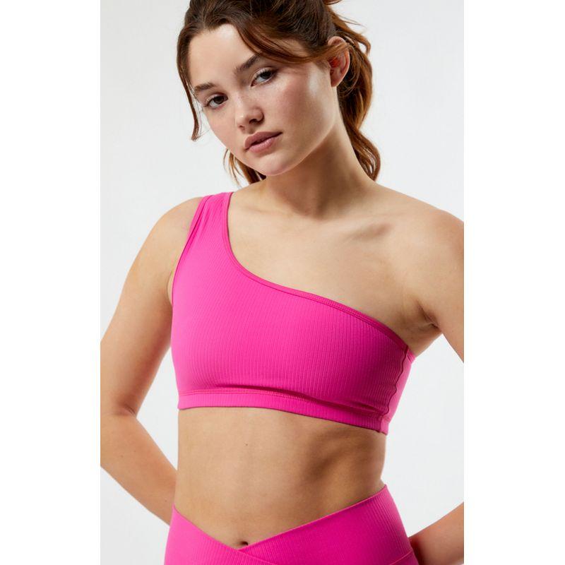 Los Angeles PA * C198 * 0 Sports Fitness Yoga One Shoulder Beauty Back Double Layer Fabric without Chest Pad Vest
