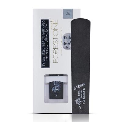 FORESTONE Black Bamboo W-Blast Reed for Tenor Saxophone, Hardness S (Soft), Model FBWTS, Double-Side Blast Finish for Bright Sound