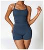 Women's European & American Style Quick-Dry Yoga Set: Tight Vest and Shorts for Outdoor Running and Fitness