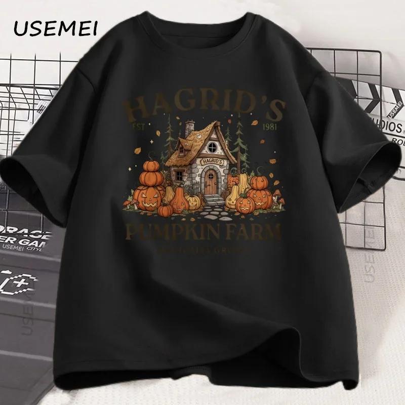 Fall Season Tshirt Autumn Pumpkin Retro Fall Vibes T Shirt Fall Girl Pumpkin Printed Tshirt Causal Cotton Short Sleeve Tees