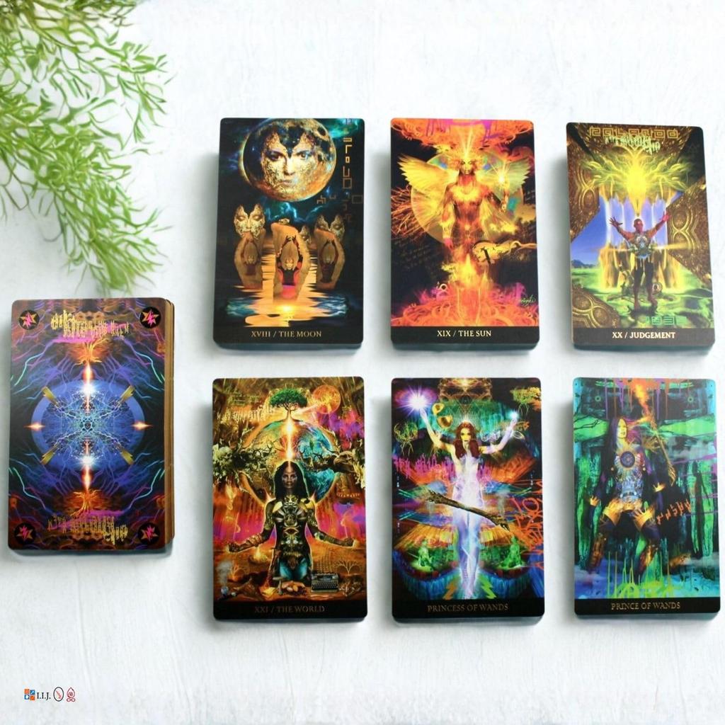 I.I.J. Starman Tarot Remastered Waite Edition 78-Card Tarot Cards, David Bowie Tarot Reading, with Japanese Instructions, Authentic