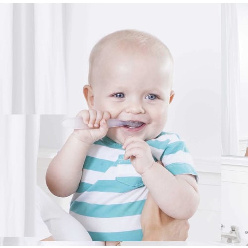 Radius Pure Toothbrush (for Babies 6 Months and Up) (Single Item) BPA-Free, No Coloring Agents