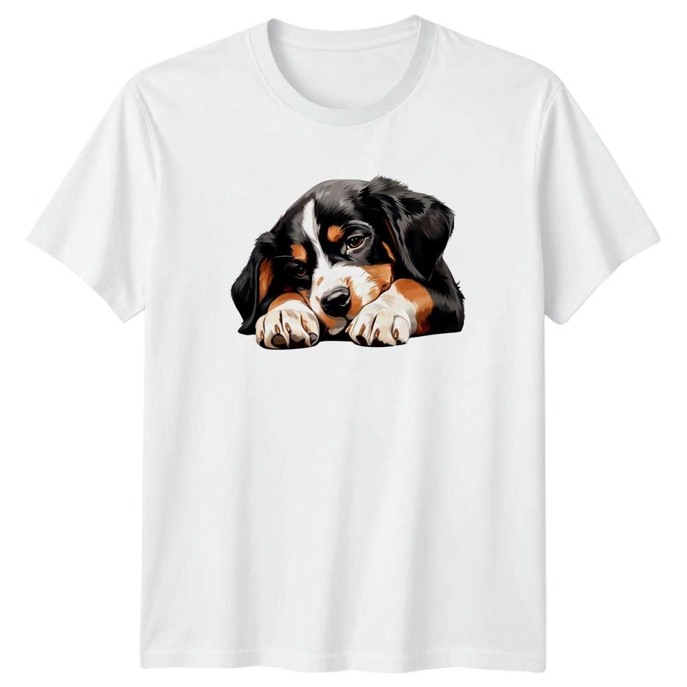 Bernese Mountain Dog Puppy Dogs Animals Unisexs TShirt Unisexs Tee Graphic Unisex S